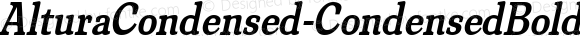AlturaCondensed-CondensedBoldIt ☞ Version 2.000; ttfautohint (v1.5);com.myfonts.easy.jonahfonts.altura.condensed-bold-italic.wfkit2.version.4uzk