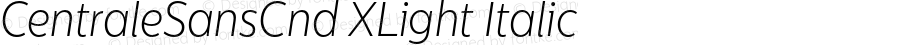 CentraleSansCndXLight-Italic