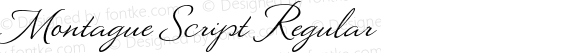 Montague Script Regular