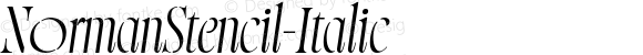 NormanStencil-Italic ☞