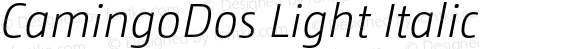 CamingoDos Light Italic