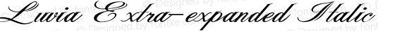 Luvia Extra-expanded Italic