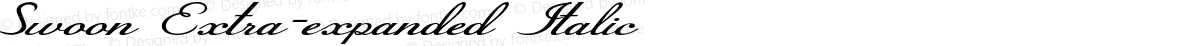 Swoon Extra-expanded Italic
