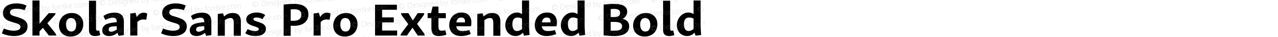 Skolar Sans Pro Extended Bold