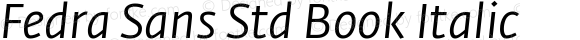 Fedra Sans Std Book Italic