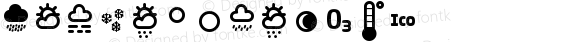 IcoWeather-1 ☞ Version 1.000; ttfautohint (v1.5);com.myfonts.easy.urtd.ico-weather.weather1.wfkit2.version.3uYn