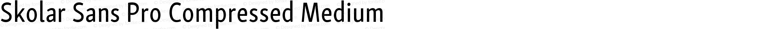 Skolar Sans Pro Compressed Medium