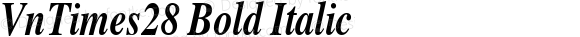 VnTimes28 Bold Italic
