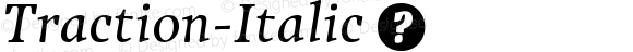 ☞Traction Italic