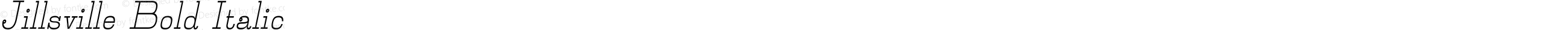 Jillsville Bold Italic