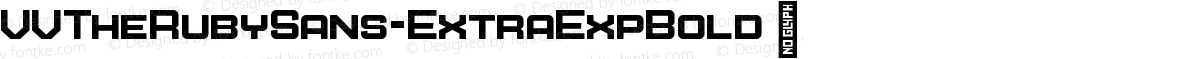 VVTheRubySans-ExtraExpBold ☞
