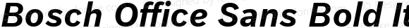 Bosch Office Sans Bold Italic