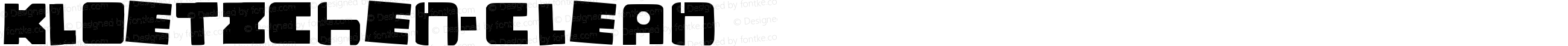 ☞Kloetzchen Clean