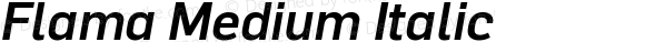 Flama Medium Italic