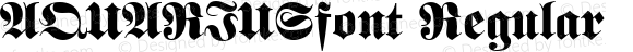 AQUARIUSfont Regular Altsys Fontographer 3.5  3/28/01