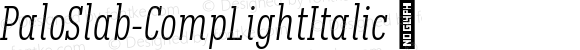 ☞Palo Slab Comp Light Italic