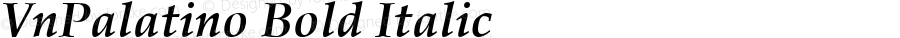VnPalatino Bold Italic