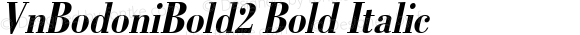 VnBodoniBold2 Bold Italic