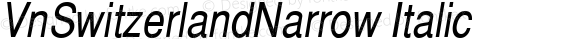 VnSwitzerlandNarrow Italic