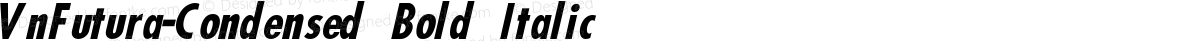 VnFutura-Condensed Bold Italic