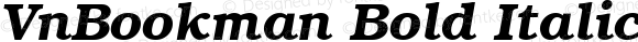 VnBookman Bold Italic