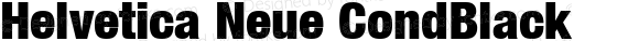 Helvetica Neue CondBlack