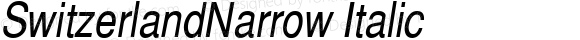 SwitzerlandNarrow Italic
