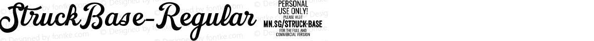 StruckBase-Regular ☞