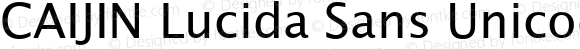 CAIJIN Lucida Sans Unicode Regular