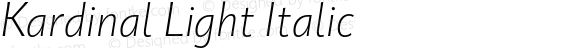 Kardinal Light Italic