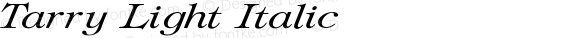 Tarry Light Italic