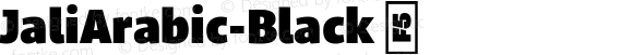 JaliArabic-Black ☞