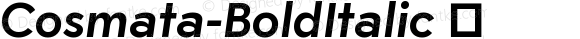 ☞Cosmata Bold Italic