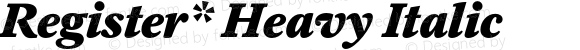 RegisterHeavy-Italic