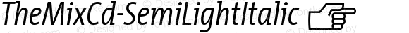 ☞TheMix Cd SemiLight Italic