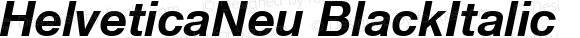 HelveticaNeu BlackItalic