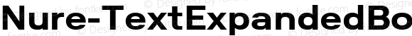 Nure-TextExpandedBold ☞