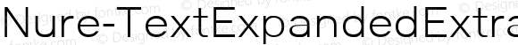 Nure-TextExpandedExtraLight ☞