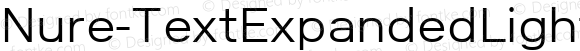 Nure-TextExpandedLight ☞