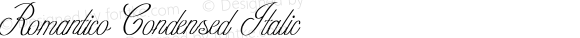 Romantico Condensed Italic