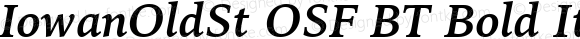 IowanOldSt OSF BT Bold Italic