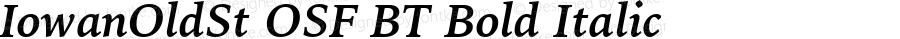 IowanOldSt OSF BT Bold Italic