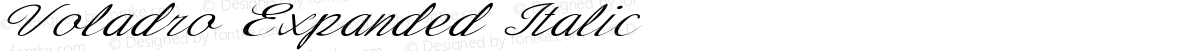 Voladro Expanded Italic