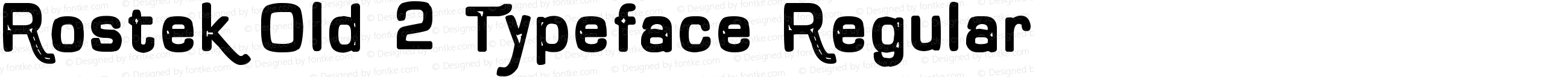 Rostek Old 2 Typeface Regular