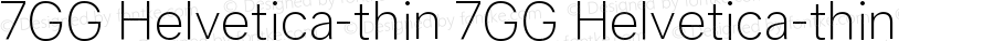 7GG Helvetica-thin