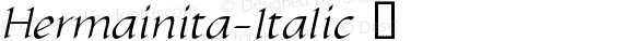 ☞Hermainita-Italic