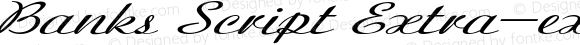 Banks Script Extra-expanded Italic