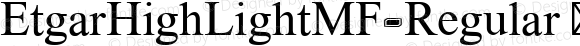 EtgarHighLightMF-Regular ☞