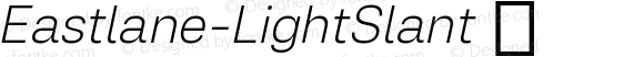 Eastlane-LightSlant ☞