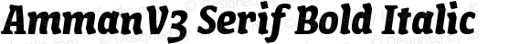 AmmanV3 Serif Bold Italic